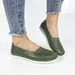 Balerini piele naturala Zayla Green