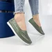 Balerini piele naturala Zayla Green