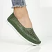 Balerini piele naturala Zayla Green
